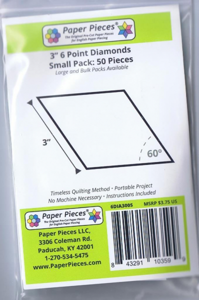 Patchworkkarton 6-Point Diamond 3 ", 50 St.